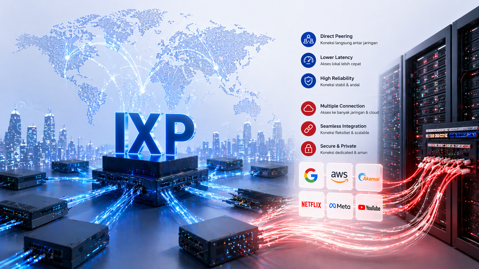 TOP IXP Peering and Content Cross Connect